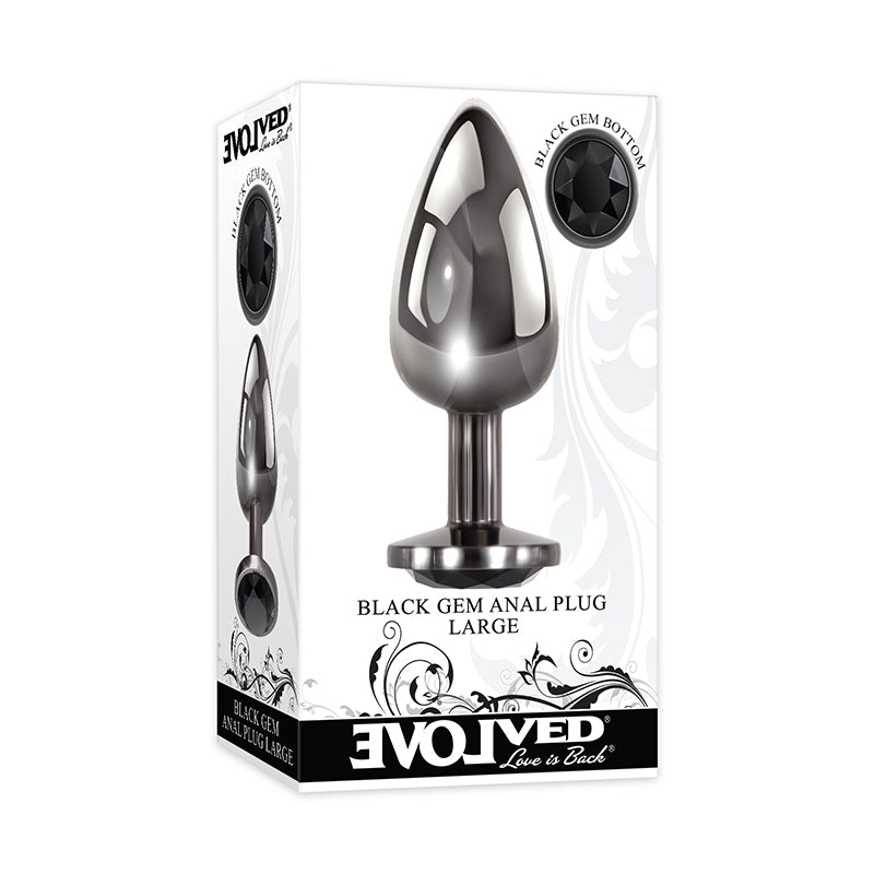Evolved Black Gem Anal Plug - Large