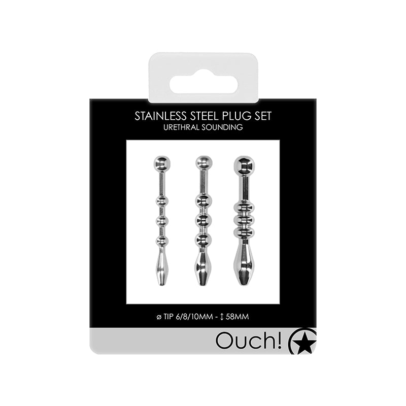 Urethral Sounding Metal Plug Set