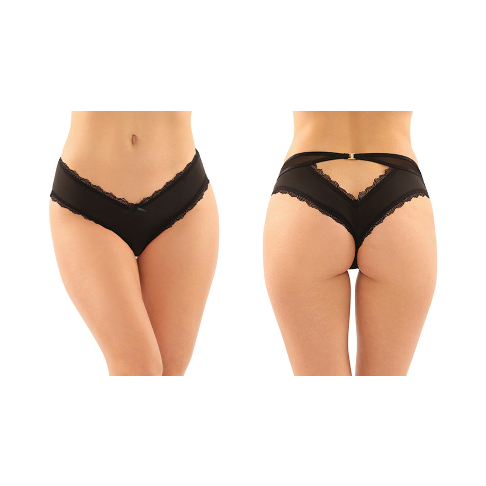 Dahlia Cheeky Hipster Panty L/XL Blk