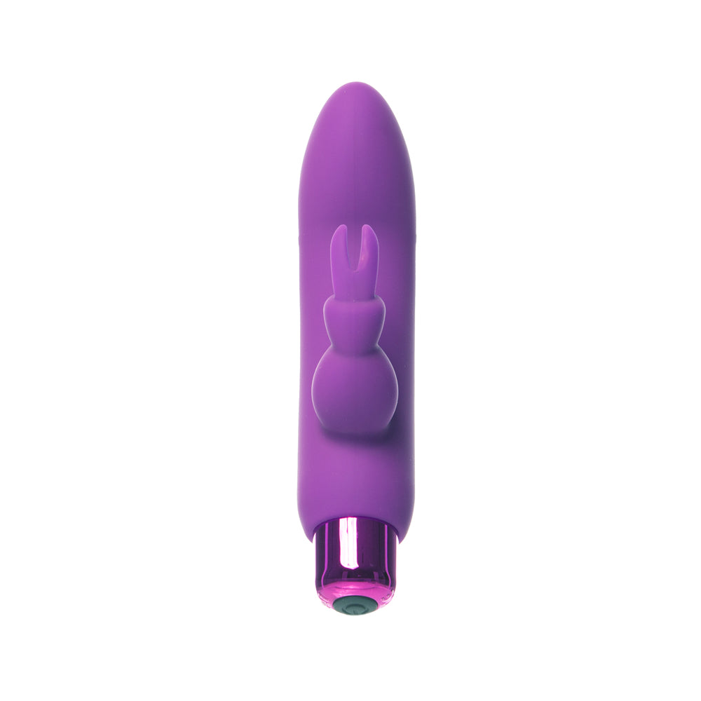 Alices Bunny Rechargeable Bullet With Removable Rabbit Sleeve Purple