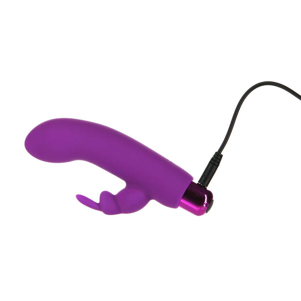 Alices Bunny Rechargeable Bullet With Removable Rabbit Sleeve Purple