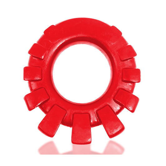 Oxballs Cock-lug Lugged Cockring Silicone Red