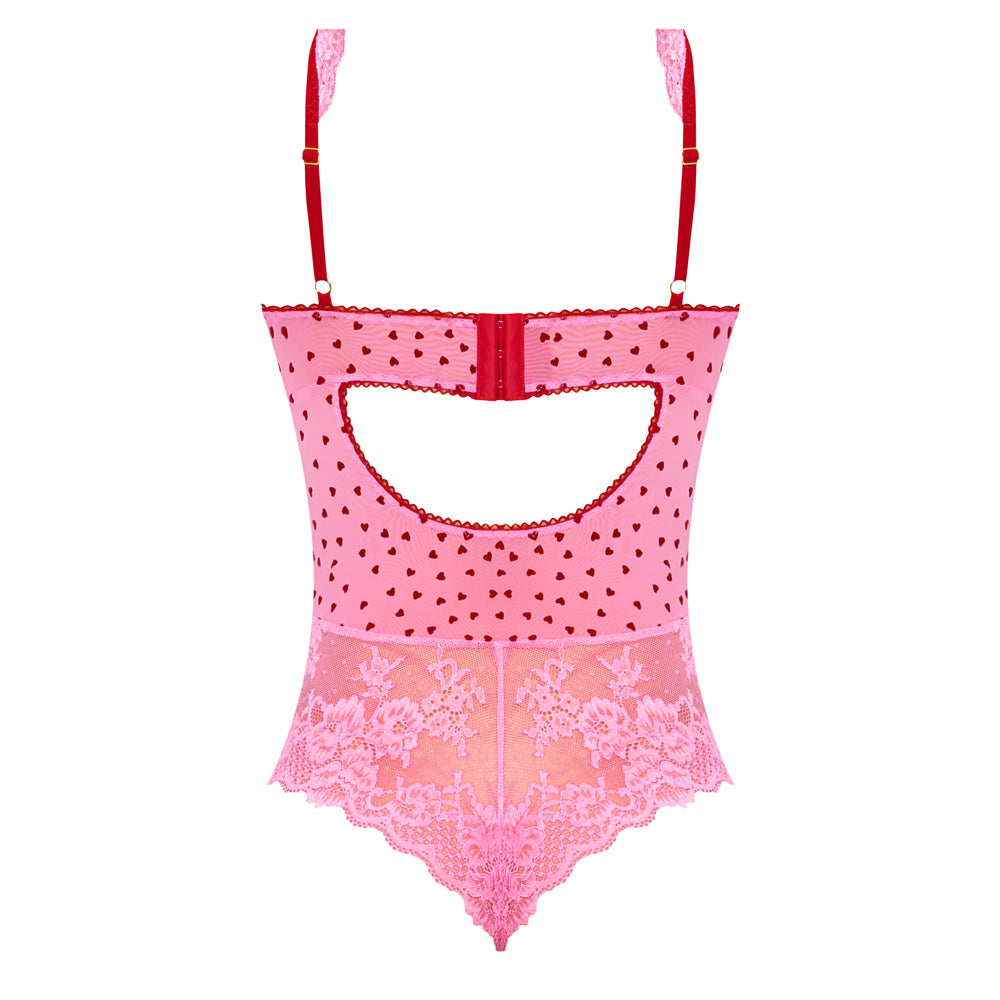 Magic Silk Tickled Pink Balconette Teddy Pink S/m