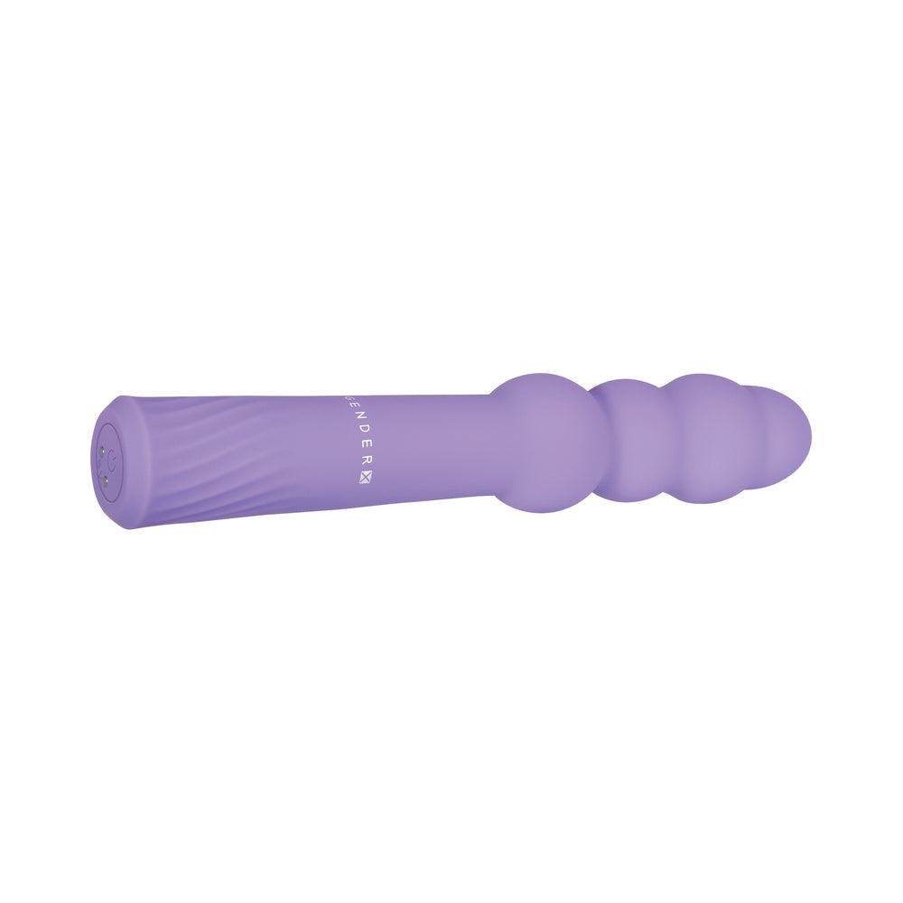 Gender X Bumpy Ride Beaded Vibrating Wand Purple