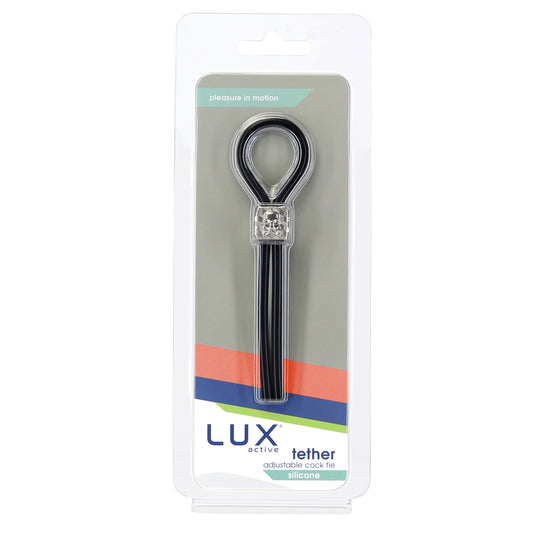 Lux Active Tether Adjustable Cock Tie Silicone Black
