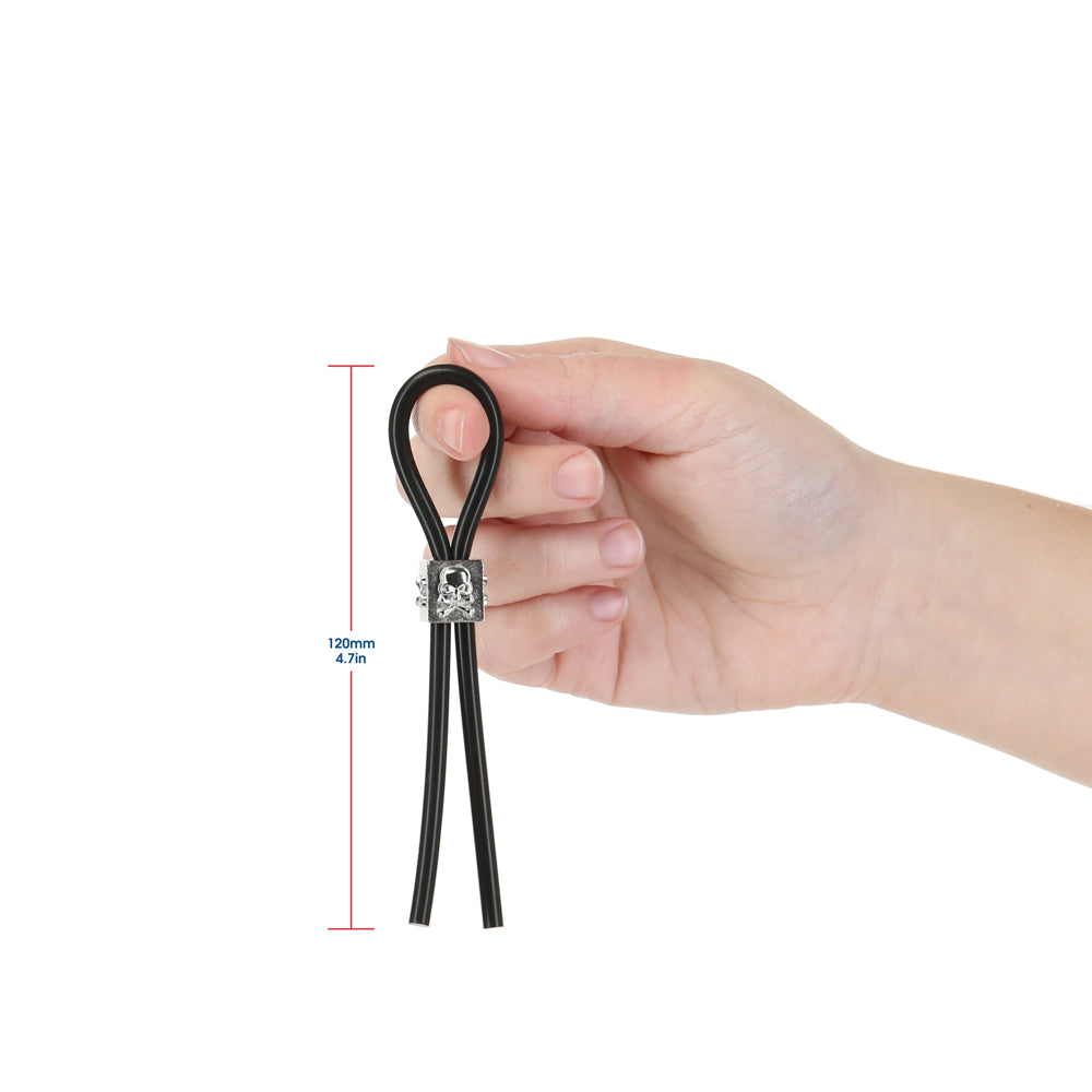 Lux Active Tether Adjustable Cock Tie Silicone Black