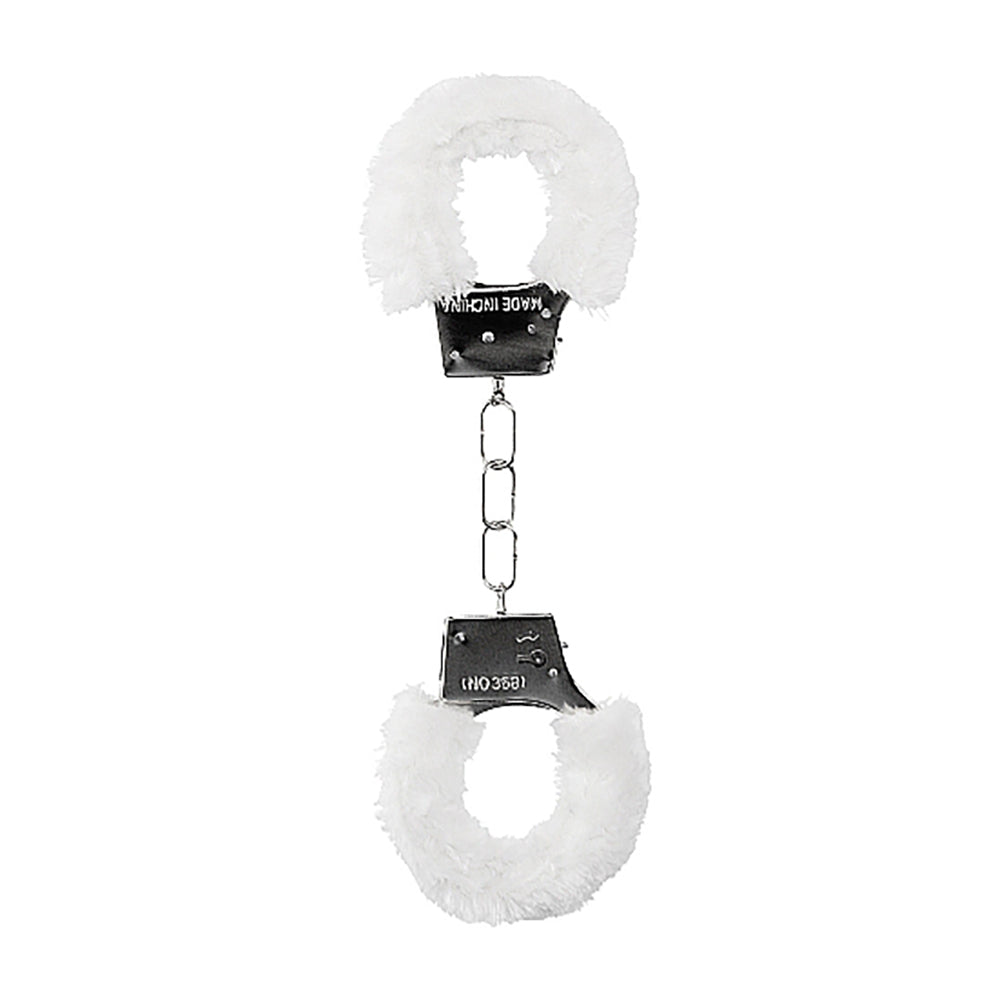 Ouch Beginner's Handcuffs Furry White