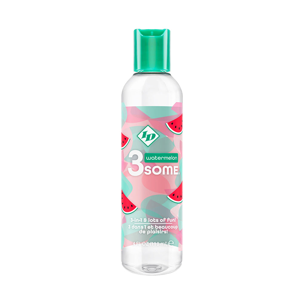 3some 3-in-1 Lubricant - Watermelon - 4 Fl. Oz.