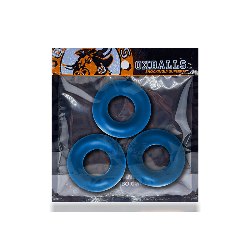 Fat Willy 3-Pack Jumbo C-Rings - Space Blue