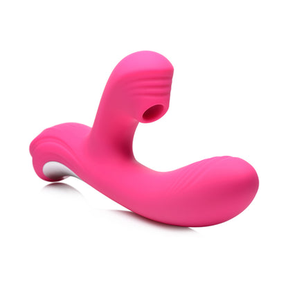 Power Bunny Shudders Suction Vibe Silicone Rechargeable Red