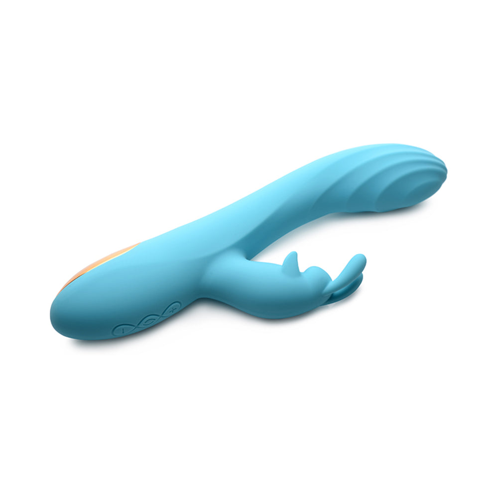 Power Bunny Snuggles Rabbit Vibe Silicone Rechargeable Teal