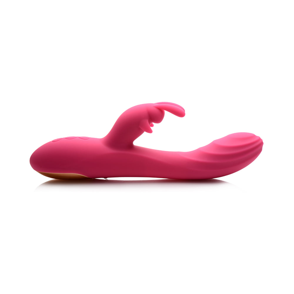 Power Bunny Huggers Rabbit Vibe Silicone Rechargeable Red