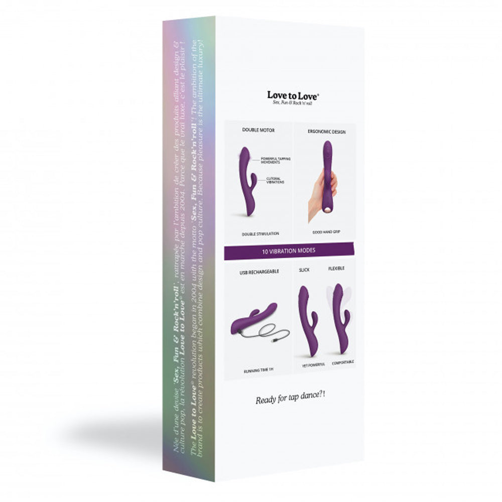 Bunny & Clyde Dual Stimulator Purple Rain