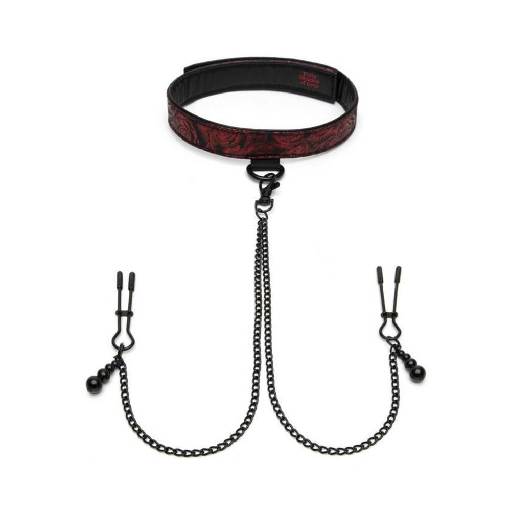 Fifty Shades of Grey Sweet Anticipation Collar Nipple Clamps