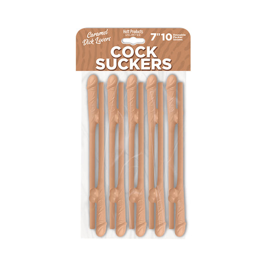 Cock Suckers Pecker Straws - Caramel Lovers Pack of 10