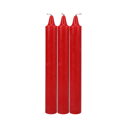 Japanese Drip Candles 3-pack Red