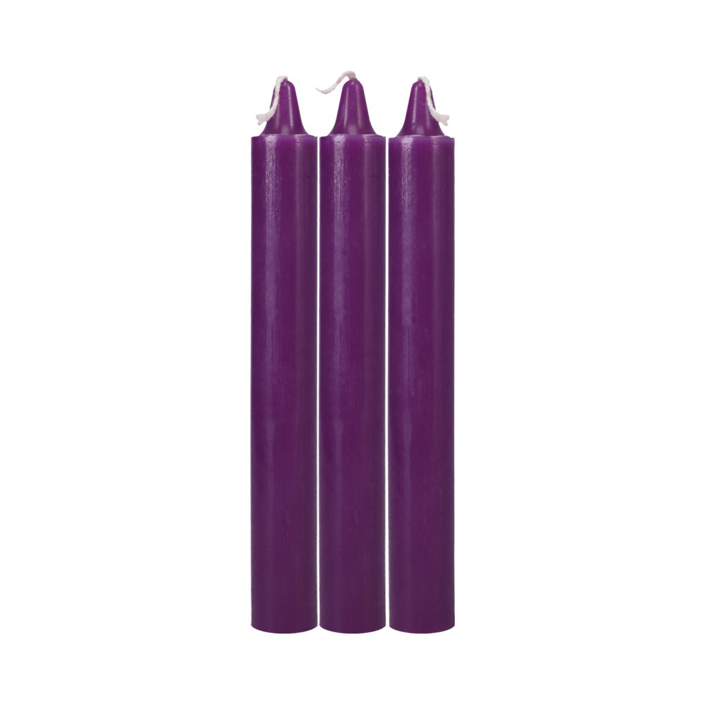 Japanese Drip Candles 3-pack Purple