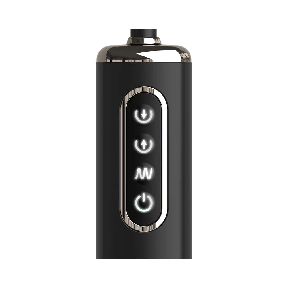 Anal Fantasy Elite Collection Auto Throb Inflatable Vibrating Plug - Black