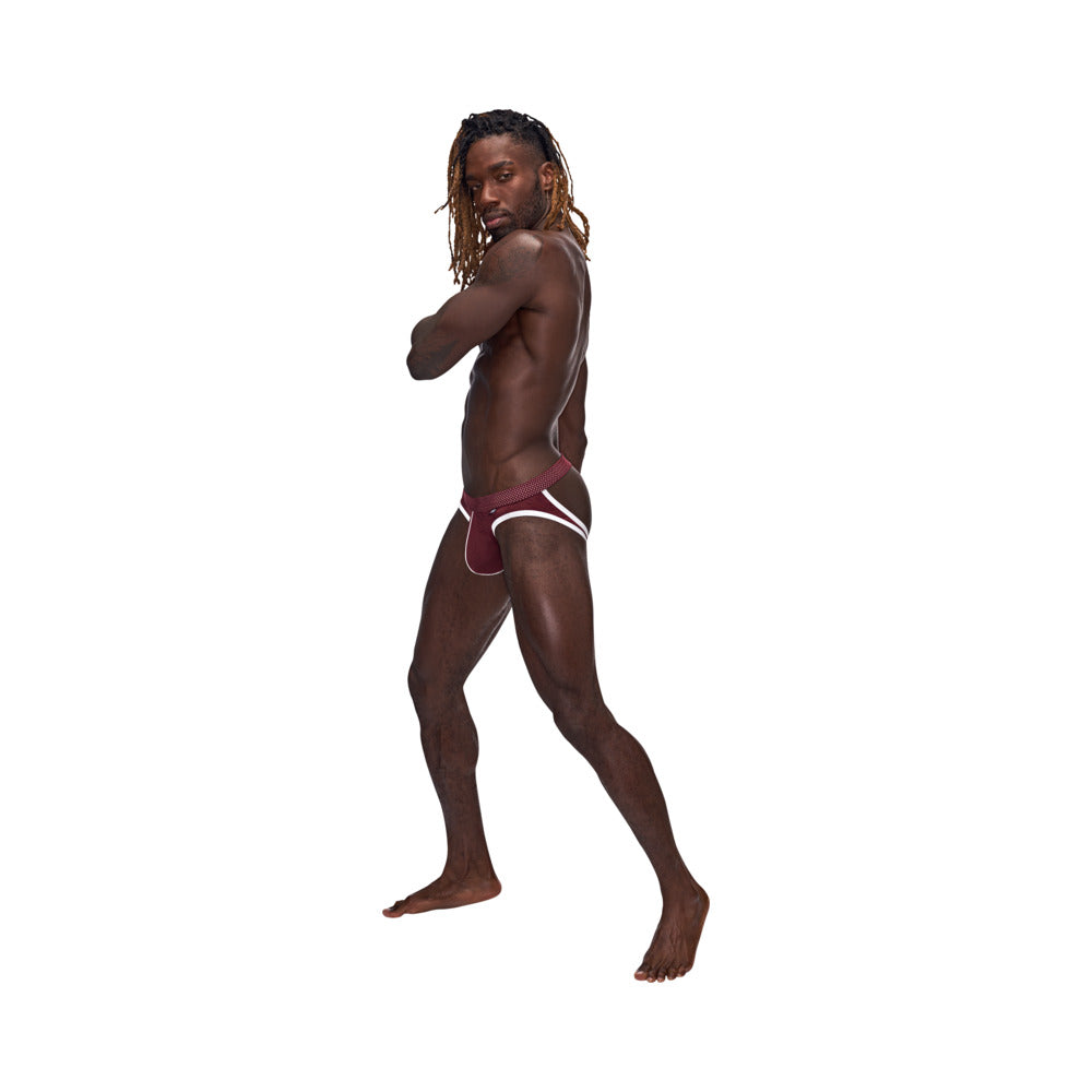 Mp Sport Mesh Sport Jock Burgundy L/xl
