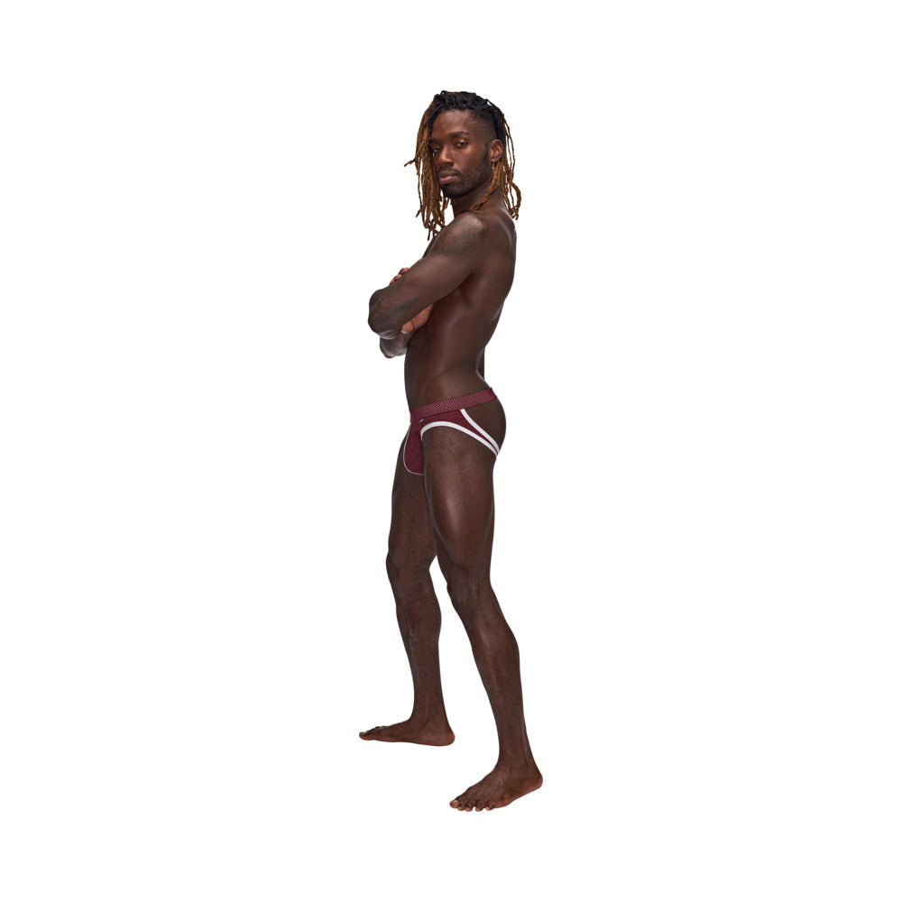 Mp Sport Mesh Sport Jock Burgundy L/xl