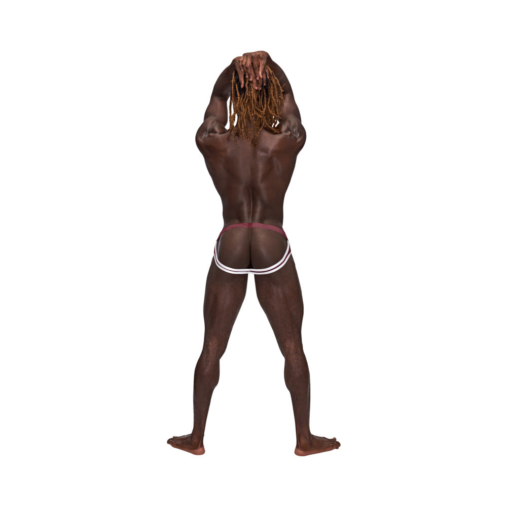 Mp Sport Mesh Sport Jock Burgundy L/xl