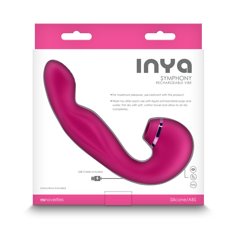 Inya Symphony Suction Dual Stimulator Pink