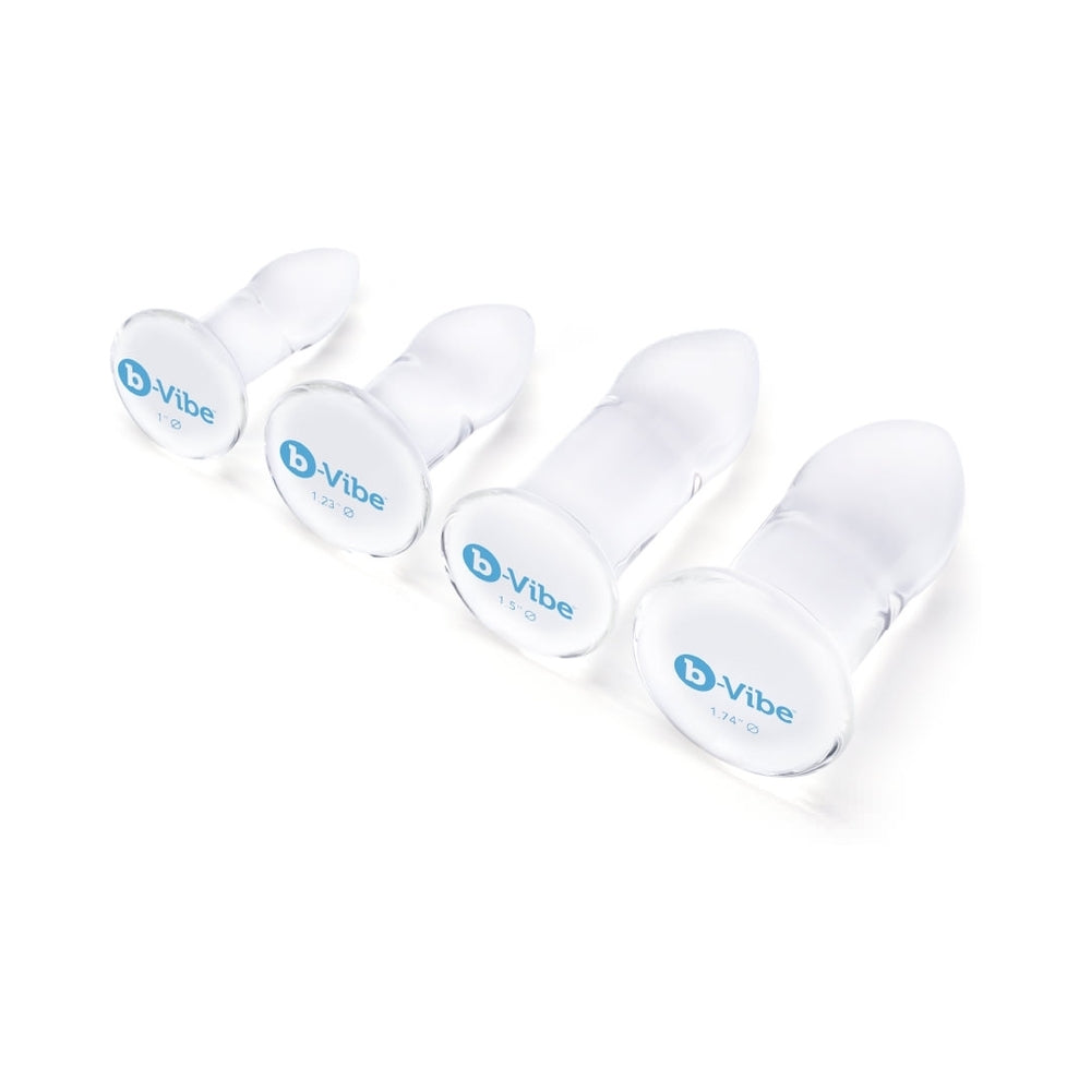 b-Vibe Glass Anal Dilator 4 pc Set