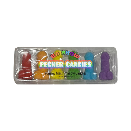 Rainbow Penis Marshmallow Candies