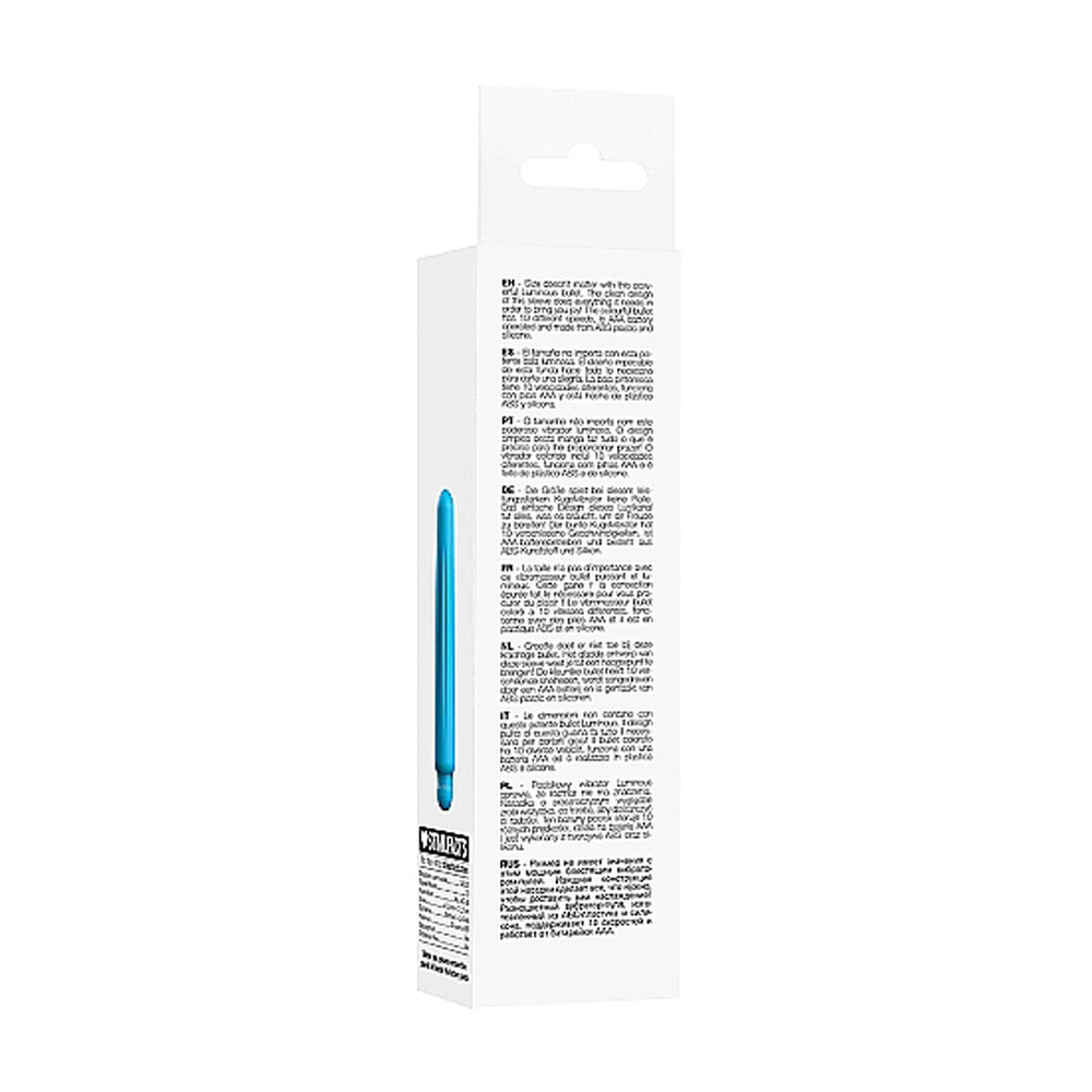 Luminous Delia Abs Bullet With Silicone Sleeve 10 Speeds Turquoise