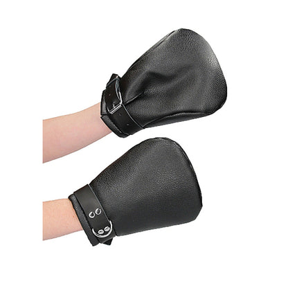 Puppy Play Neoprene Lined Fist Mitts Black