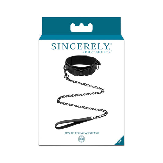 Sincerely Bow Tie Collar And Leash