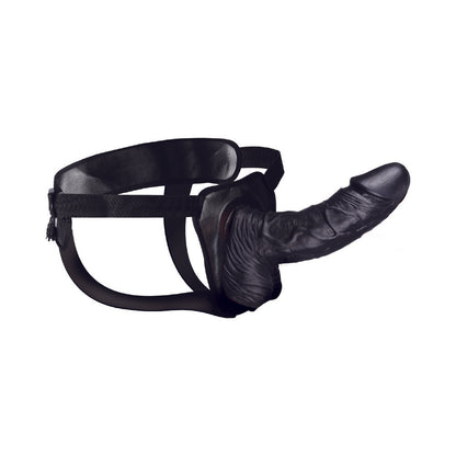 Erection Assist Hollow Strap-On 8in Bk