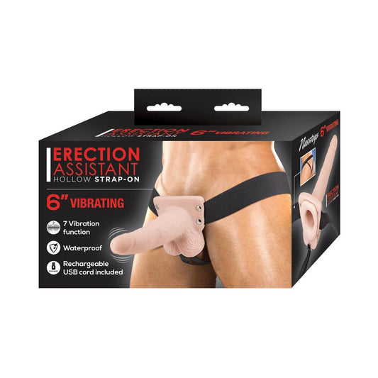 Erection Assist Hollow Strap-On Vib 6 Wh