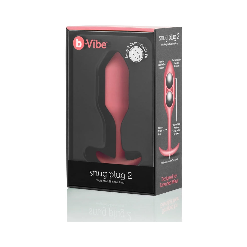 b-Vibe Weighted Snug Plug 2 - 114 g Coral
