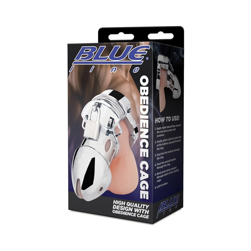 Blue Line Obedience Cage - Silver