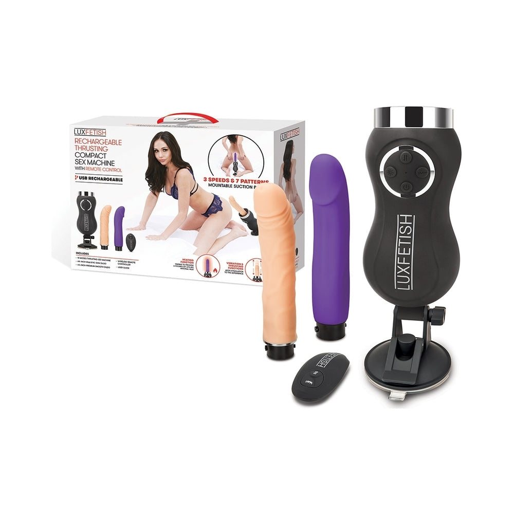 Lux Fetish Rechargeable Thrusting Compact Sex Machine