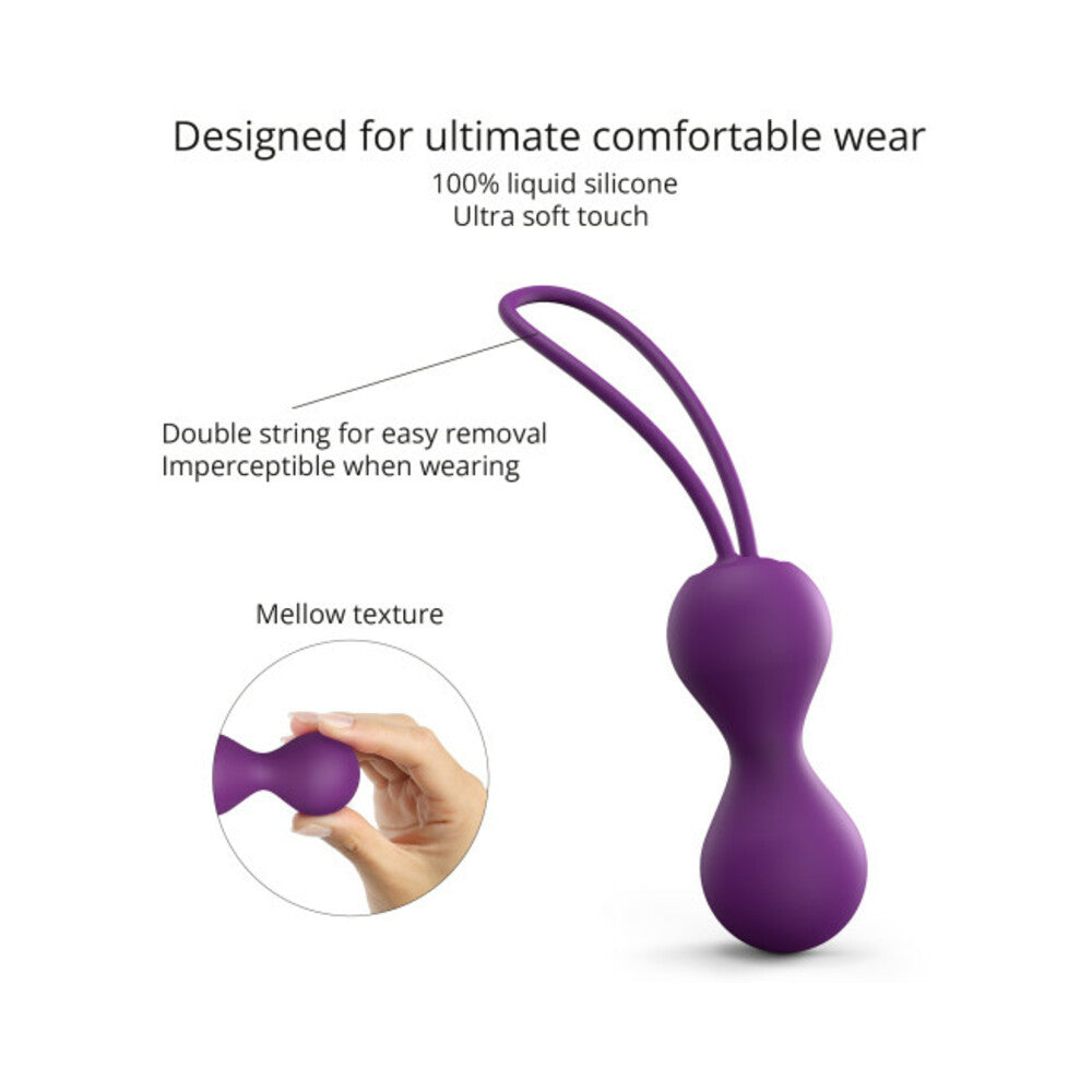 Love To Love Joia Silicone Kegel Balls Purple Rain
