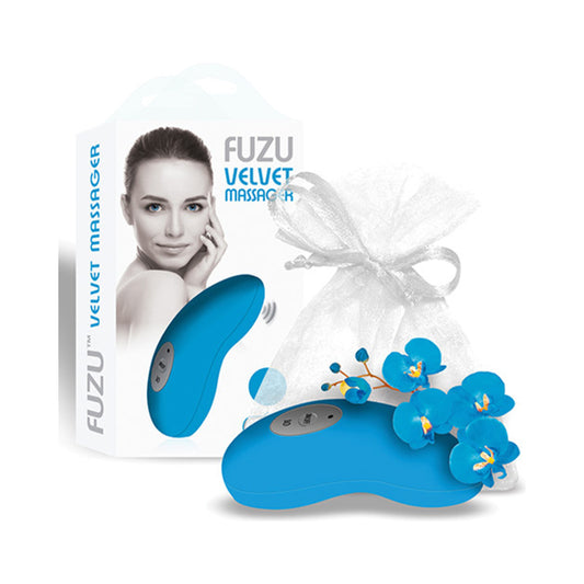 Fuzu Vibrating Palm Massager Neon Blue