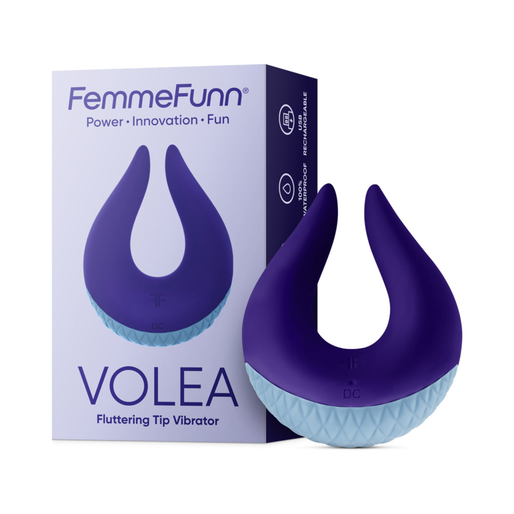 Femme Funn Volea Fluttering Tip Vibrator - Light Blue