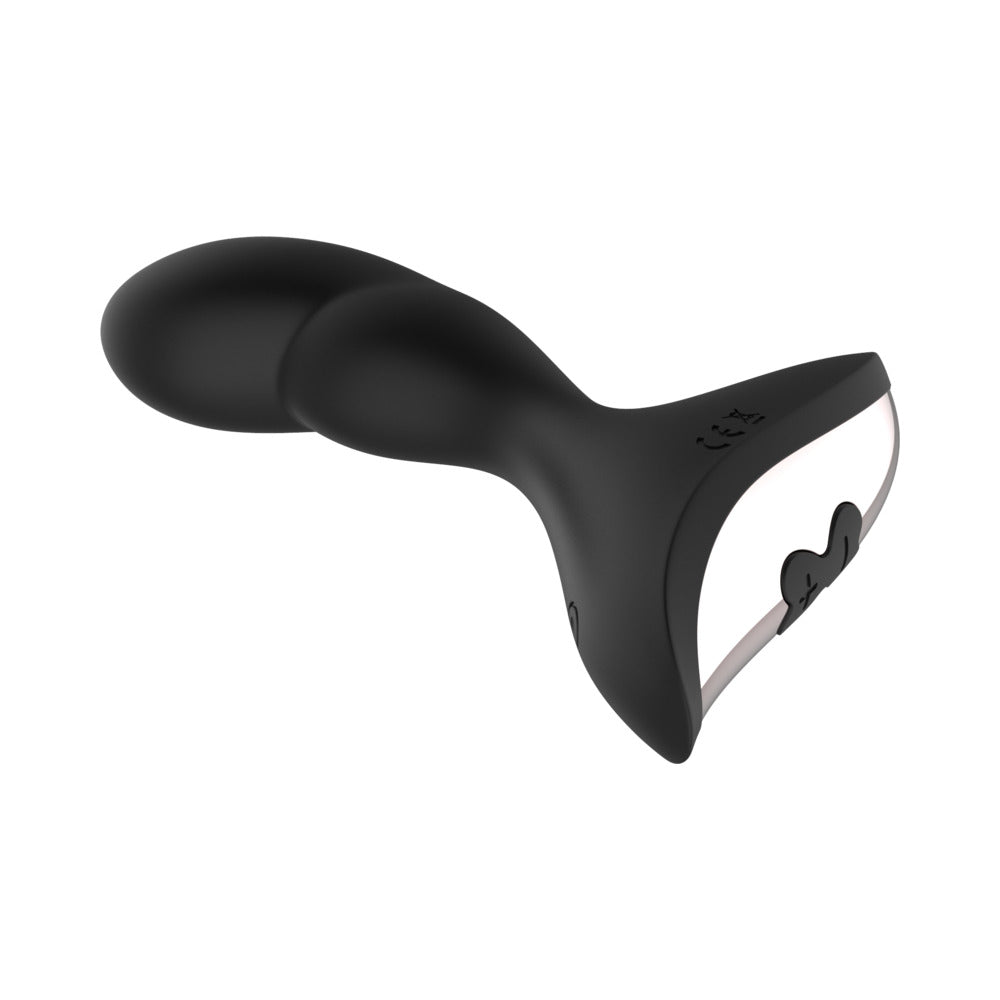 Gender Fluid Rumble Anal Vibe With Remote Silicone Black