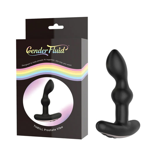 Gender Fluid Thrill Anal Vibe Silicone Black