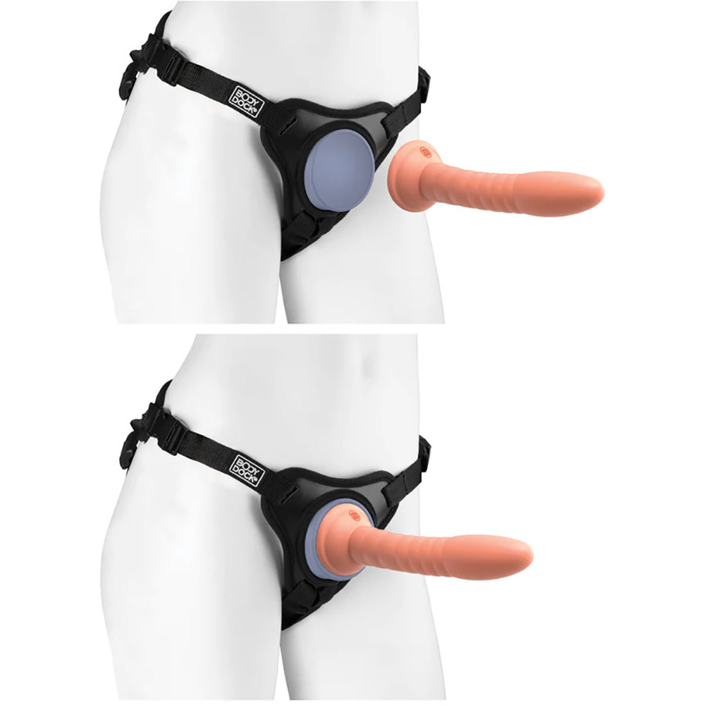 Dillio Platinum Body Dock SE Strap On Harness - Black