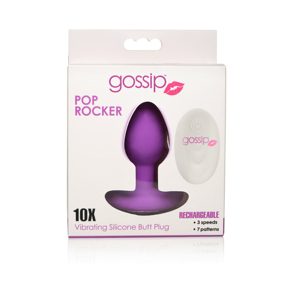 Gossip Pop Rocker 10-function Rechargeable Butt Plug Violet