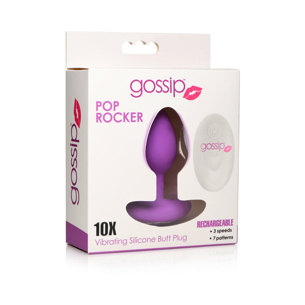 Gossip Pop Rocker 10-function Rechargeable Butt Plug Violet