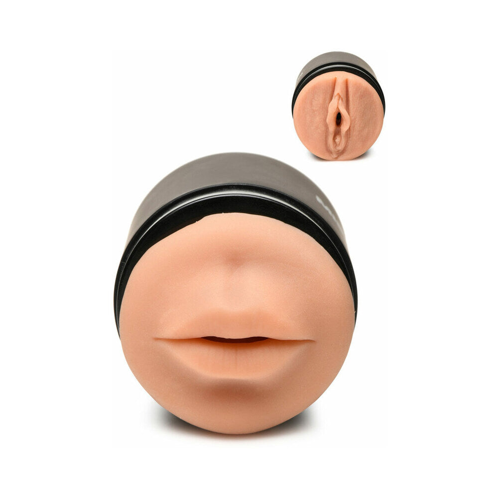 Curve Novelties Mistress Mini Double Stroker Mouth & Pussy - Medium