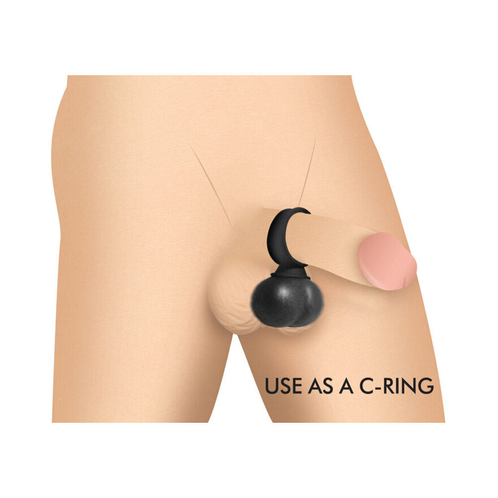 Jock 28x Vibrating Silicone Balls Large Black