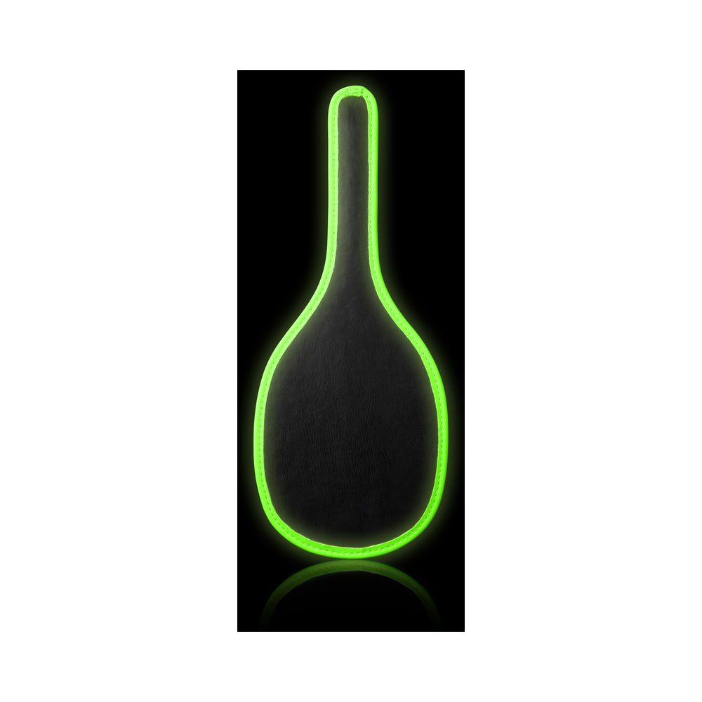 Ouch! Glow Round Paddle - Glow In The Dark - Green