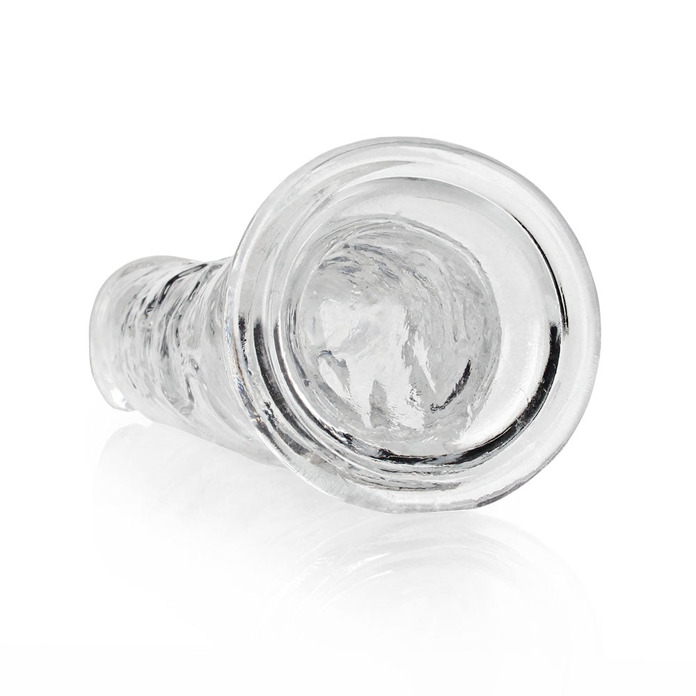 Realrock Crystal Clear Straight 9 In. Dildo Without Balls Clear