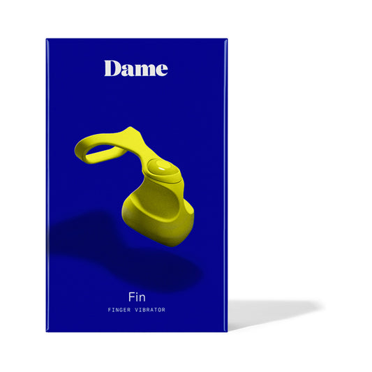 Dame Fin Finger Vibrator - Citrus