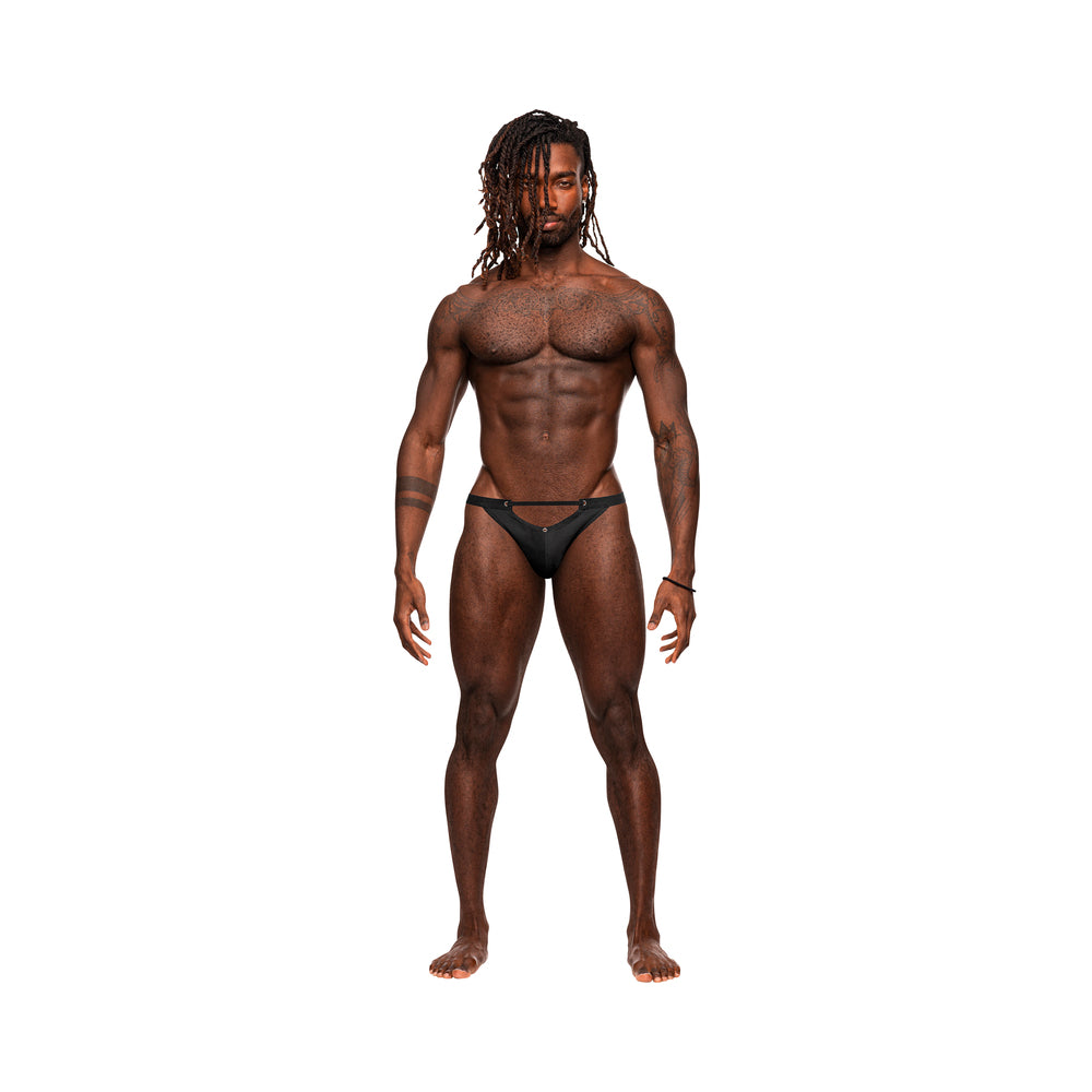 Male Power Magnificence Micro V Thong Black S/m